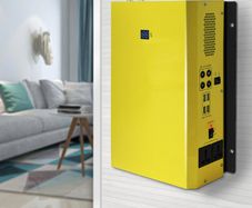 Electrical Wall System 600w wall mounted solar generator 220V 110V solar back-up power solar energy system portable AC DC (YELLOW)