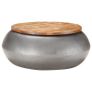 Coffee Table Grey 68x68x30 cm Solid Reclaimed Wood Image 8