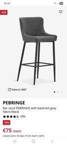 2 Bar stools brand new