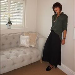 Maxi black Skirt Marks&Spencer size UK12 EU40 Postage included