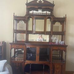 Edwardian Rosewood Display Cabinet