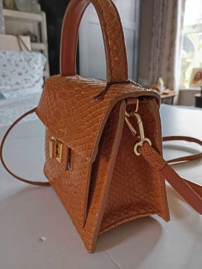RARE Authentic Silvano Biagini Genuine Python Leather Handbag - New With Tags