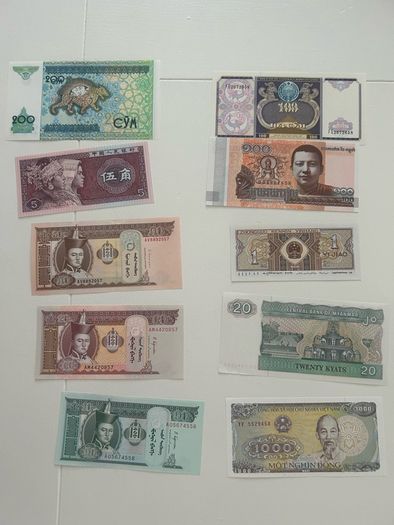 Banknote 10 Pcs Unc Condition