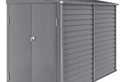 Galvanised Metal Garden Shed with Foundation Kit