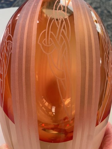 Beautiful Celtic Glass Art Piece by Anne Flynn