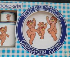 Rare Bord Gais Teddy Bear picnic set - Carrigdhoun Pottery