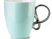 Porcelain Coffee Cup Infinity Silver 370 Ml