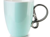 main image for ad Porcelain Coffee Cup Infinity Silver 370 Ml