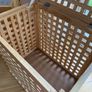 Pair of hardwood laundry bins Image 3