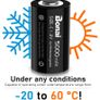 BONAI C Rechargeable Batteries 5000mAh 1.2V Ni-MH High Capacity High Rate C Battery (4 pack) Image 7