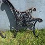 Pair of decorative cast  iron bench ends Image 2