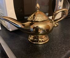 Golden teapot