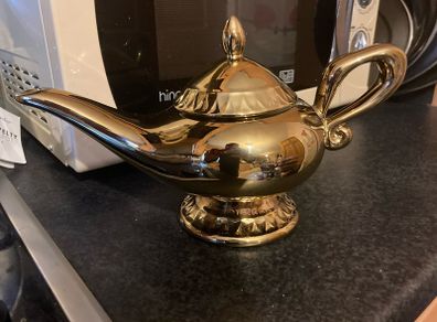 Golden teapot