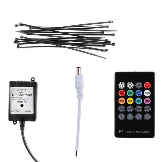 RGB LED Neon Light Strip Under Car Tube Underglow Underbody Glow System Remote