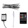 RGB LED Neon Light Strip Under Car Tube Underglow Underbody Glow System Remote Image 3