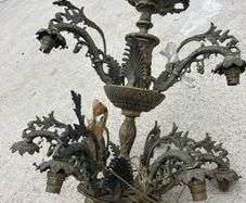 Brass chandelier