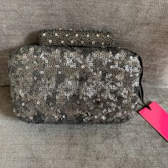 Silver/Black Clutch bag Brand New