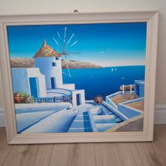 Framed painting of Greece