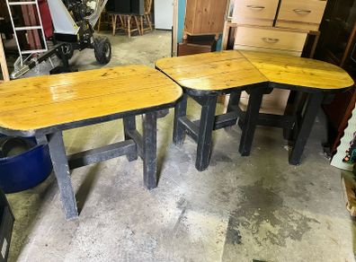 Outside table set - 2 tables. Solid wood