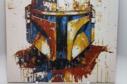 Mandalorian 3D printed abstract painting
