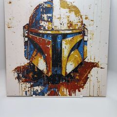 Mandalorian 3D printed abstract painting