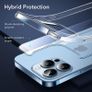 Hybrid Case Compatible with iPhone 13 Pro Max, with 2-Pack Tempered-Glass Screen Protectors, Reinforced Drop Protection, Shock-Proof Bumper, Scratch-Resistant Phone Case, Classic Series, Clear Image 7