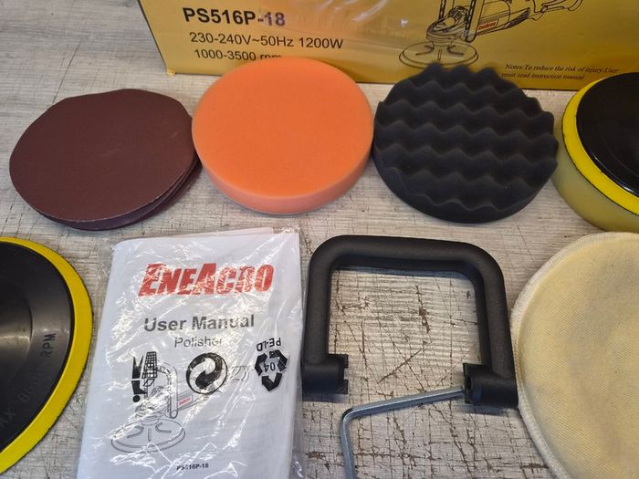ENEACRO Polisher, Rotary Car Buffer Polisher Waxer, 1200W 180/150 mm