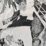 2 x Framed Black & White Drawings Image 5