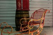Large metal Santa's Sleigh