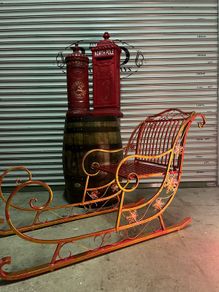 Large metal Santa's Sleigh