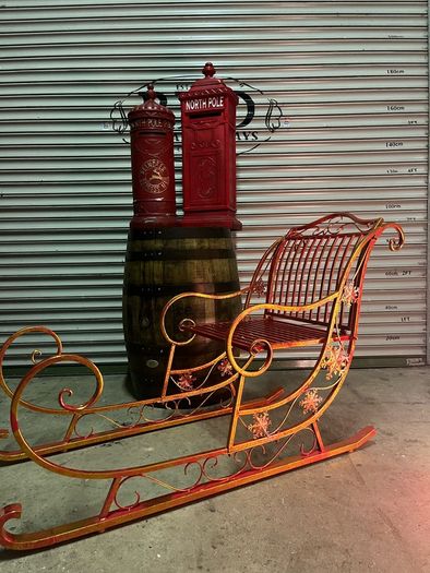 Large metal Santa's Sleigh