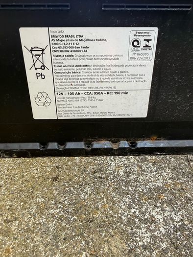 car battery AGM from bmw 640d