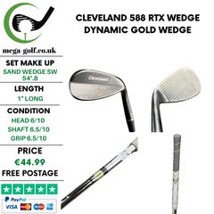 Cleveland 588 RTX Wedge Sw 54 Degree.8 / Dynamic Gold Wedge