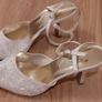 Ladies Ivory Cream Wedding Shoes Image 2