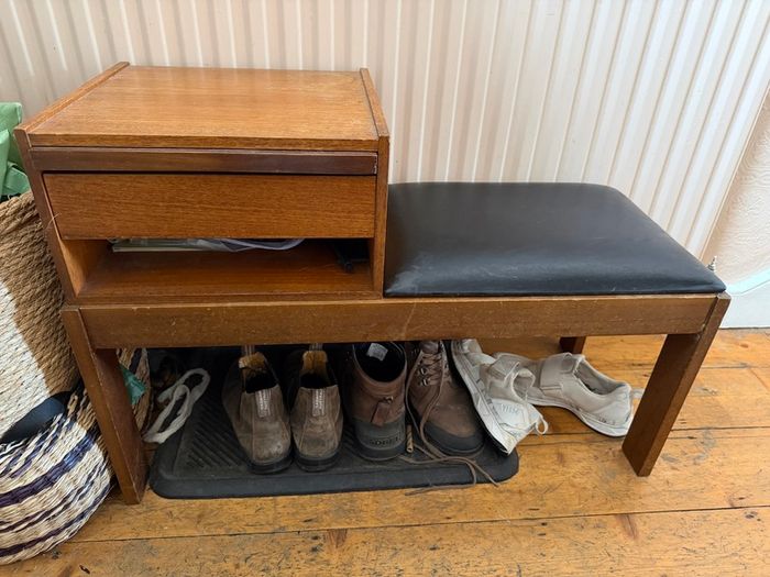 Mid-century modern phone bench