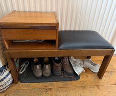 Mid-century modern phone bench