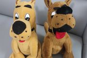 Twin Scooby Doo Type Puppies 9 Inch Soft Toys Plush Teddy Bear