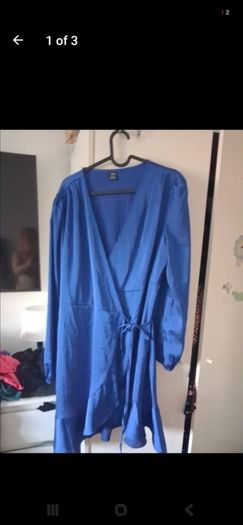 Satin wrap dress