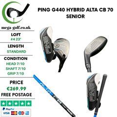 Ping G440 Hybrid / #4 23 Degree / Alta CB 70 Senior