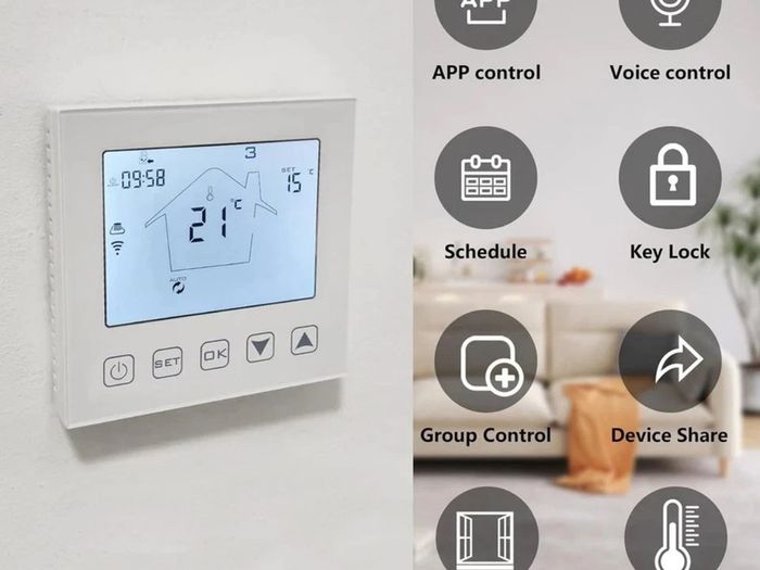 KETOTEK Smart Thermostat Wifi for Electric Underfloor Heating 16A KTF0155A