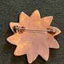 Vintage silver plated abalone brooch Image 2