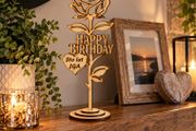 Handmade Personalised Wooden Rose