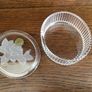 Vintage French lead crystal lidded trinket dish Image 3