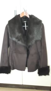 Marks And Spencer Faux Sheepskin Jacket Size 8