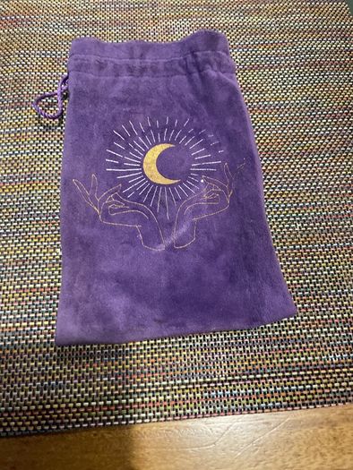 tarot card velvet drawstring bag holder
