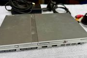 PS2 slim line with power supply &amp; video cables