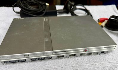 PS2 slim line with power supply & video cables