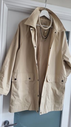 SOYA CONCEPT single breasted trench coat Sz L (Fit 14-16UK) - Rrp 99 (New)