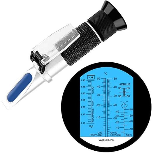 ATC Refractometro Antifreeze Freezing Point Coolant Tester Adblue Concentration Ethylene Glycol Car Battery Refractometer