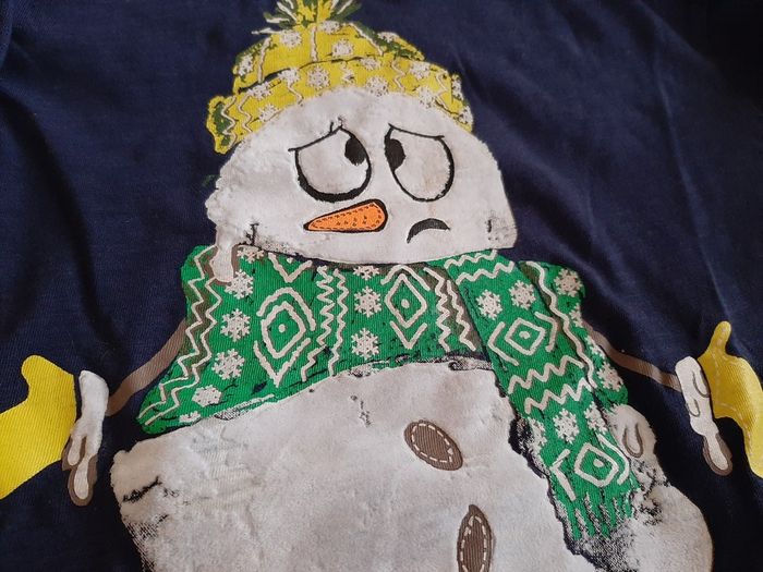 Childrens bluezoo snowman top 8-9yr